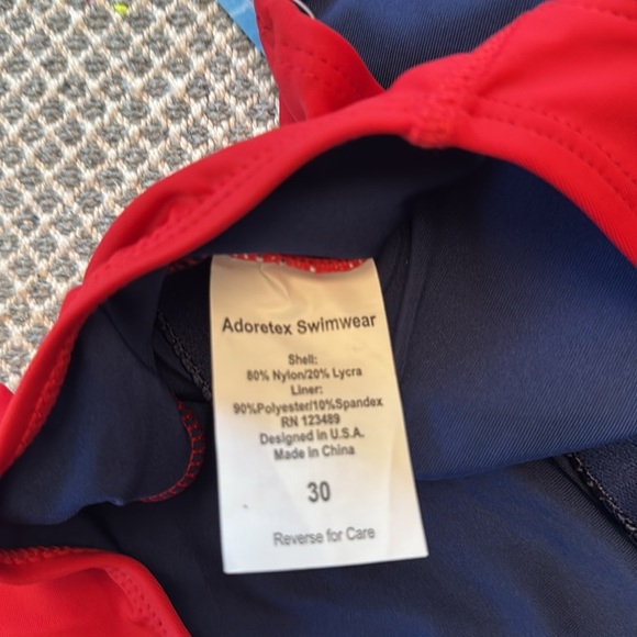 Adoretex girls Guard Polyester Wide Strap Swimsuit size 30 - Picture 10 of 10